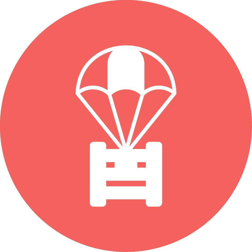 parachute vector pictogram