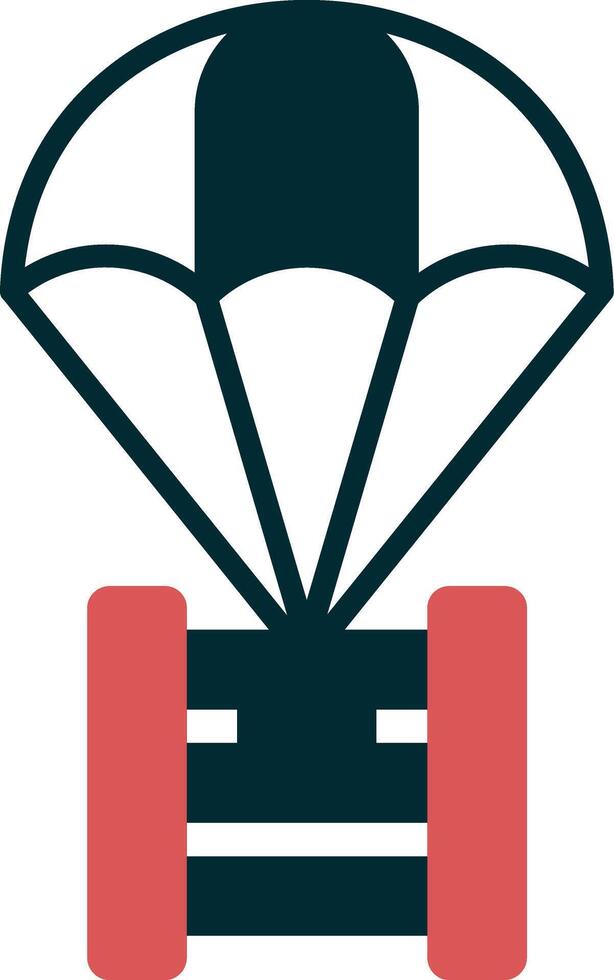 parachute vector pictogram