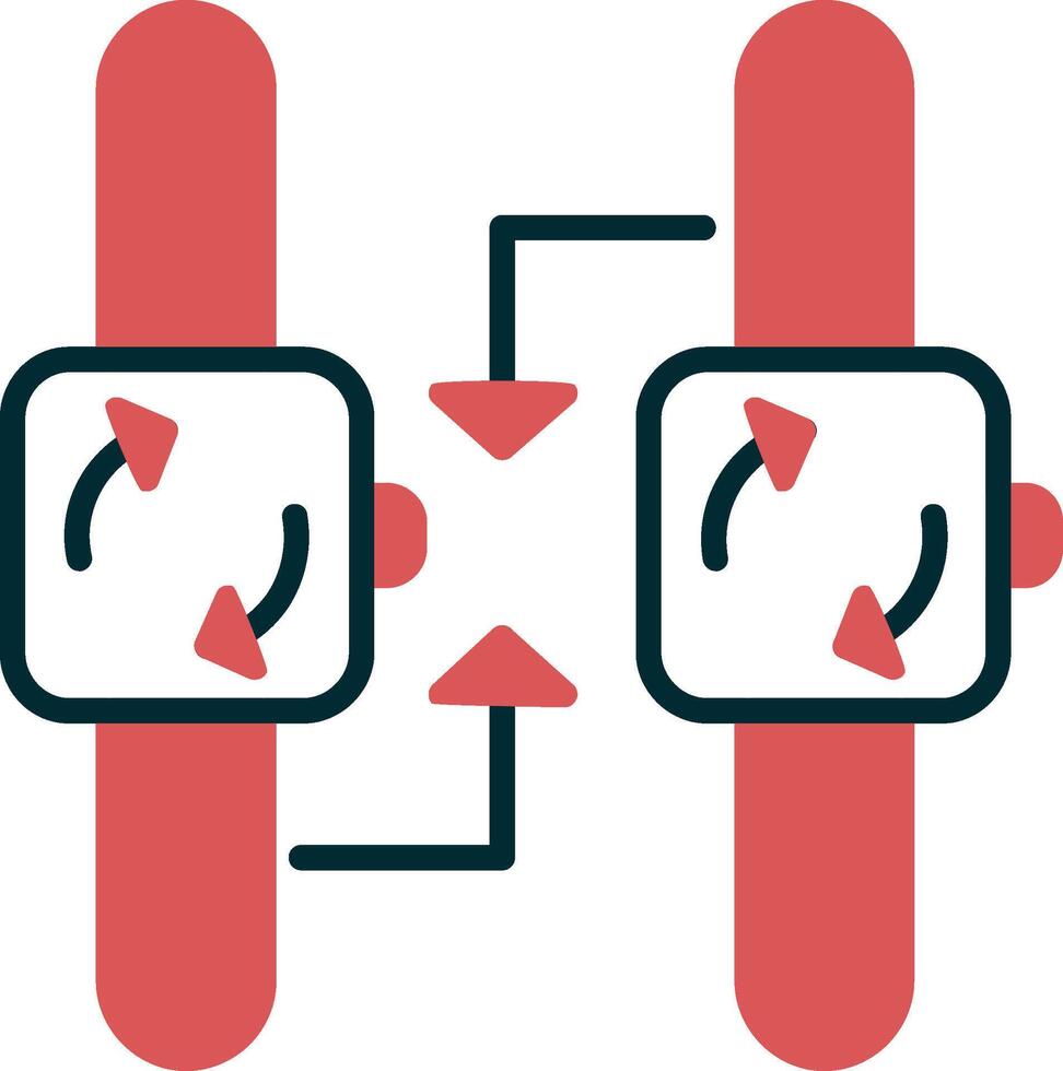 synchronisatie vector pictogram