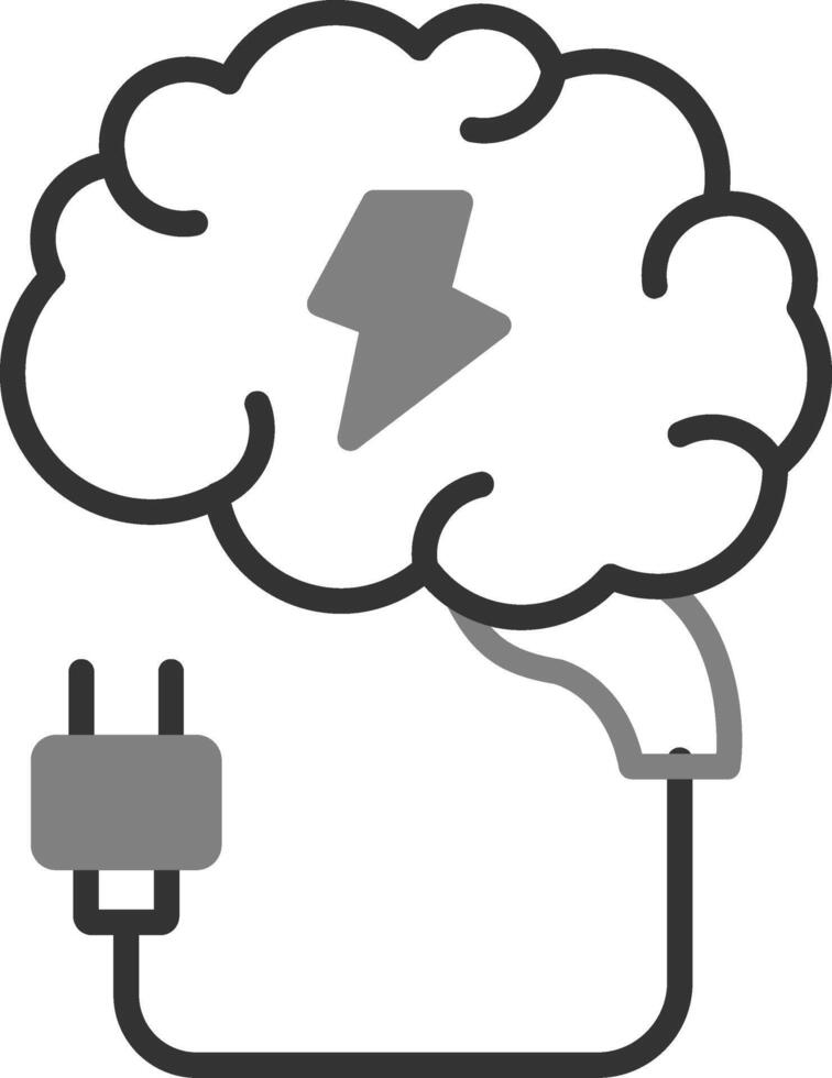 hersenen vector pictogram