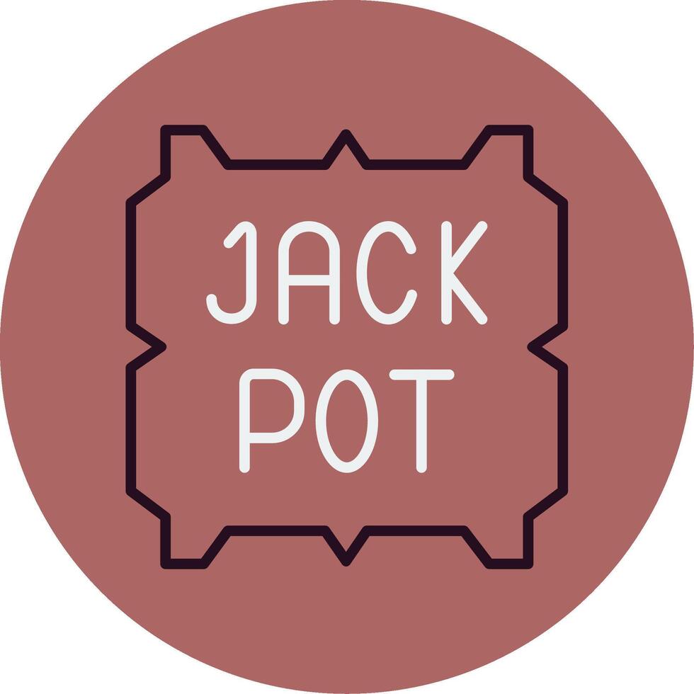 jackpot vector pictogram