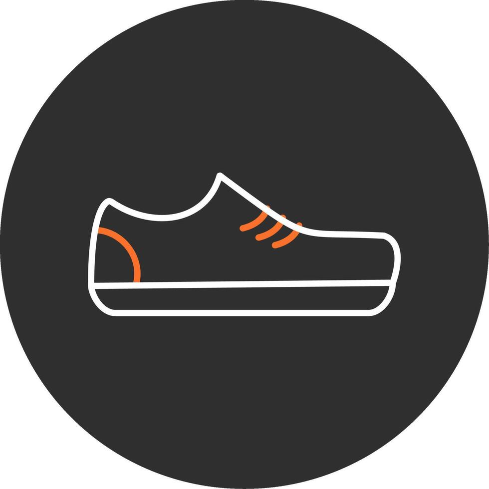 Sportschool schoenen blauw gevulde icoon vector