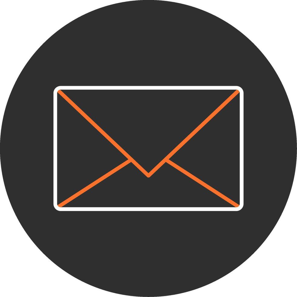 e-mail blauw gevulde icoon vector