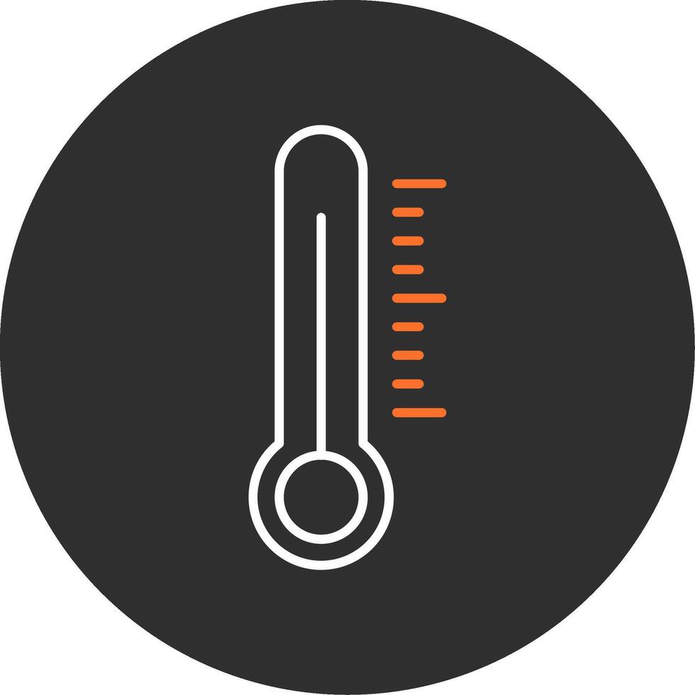 thermometer blauw gevulde icoon vector