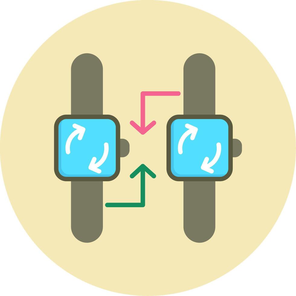 synchronisatie vector pictogram