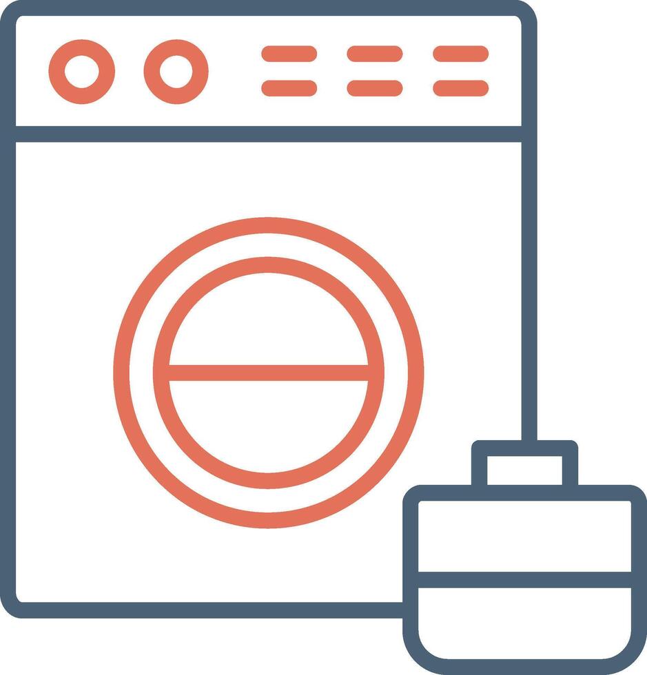 wasmachine vector pictogram