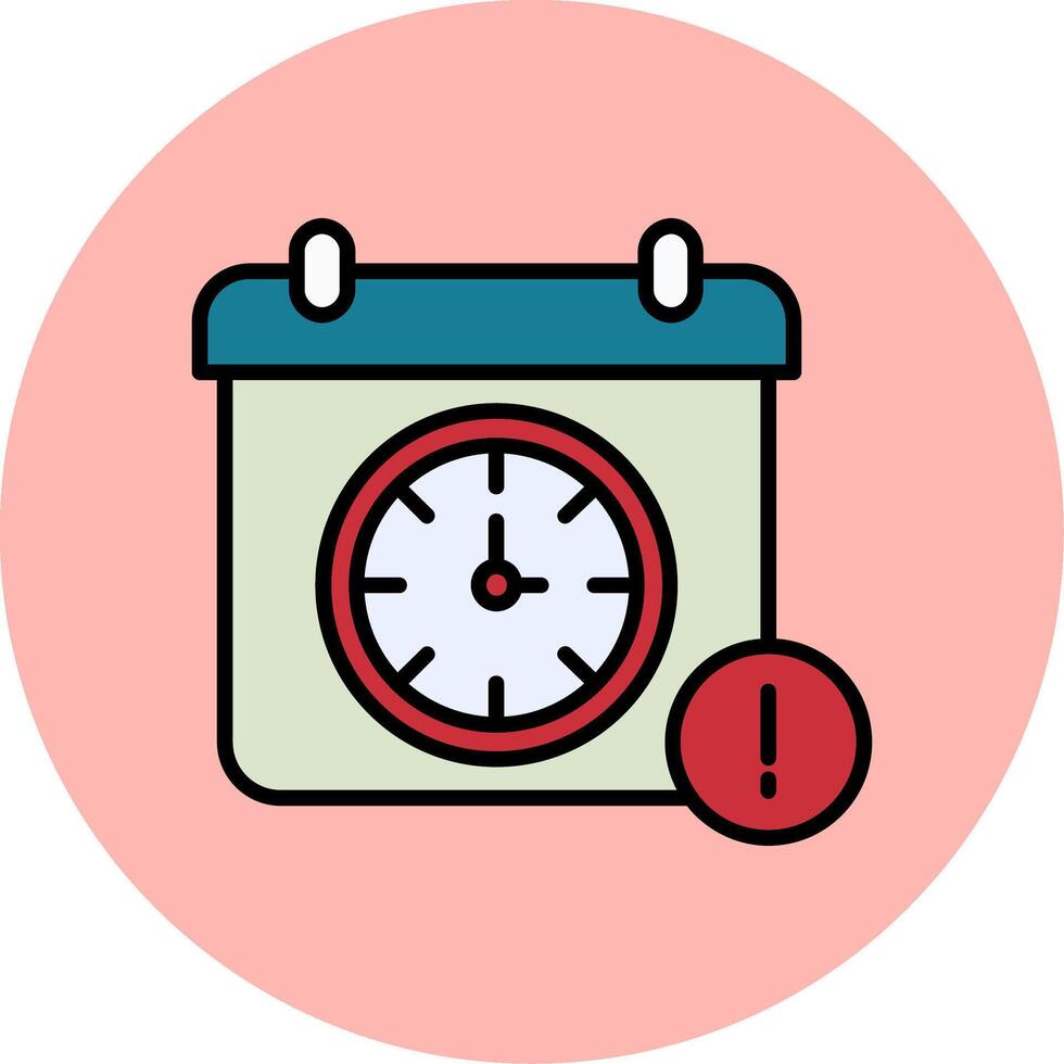 deadline vector pictogram