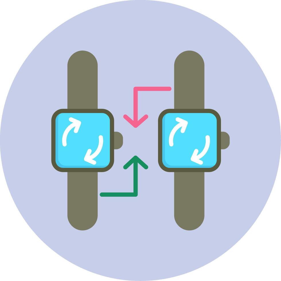 synchronisatie vector pictogram