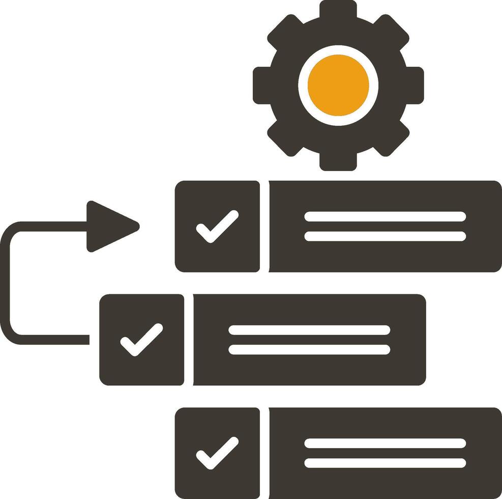 achterstand glyph twee kleur icoon vector