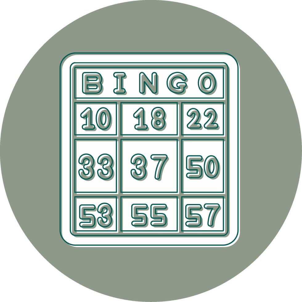 bingo vector icoon