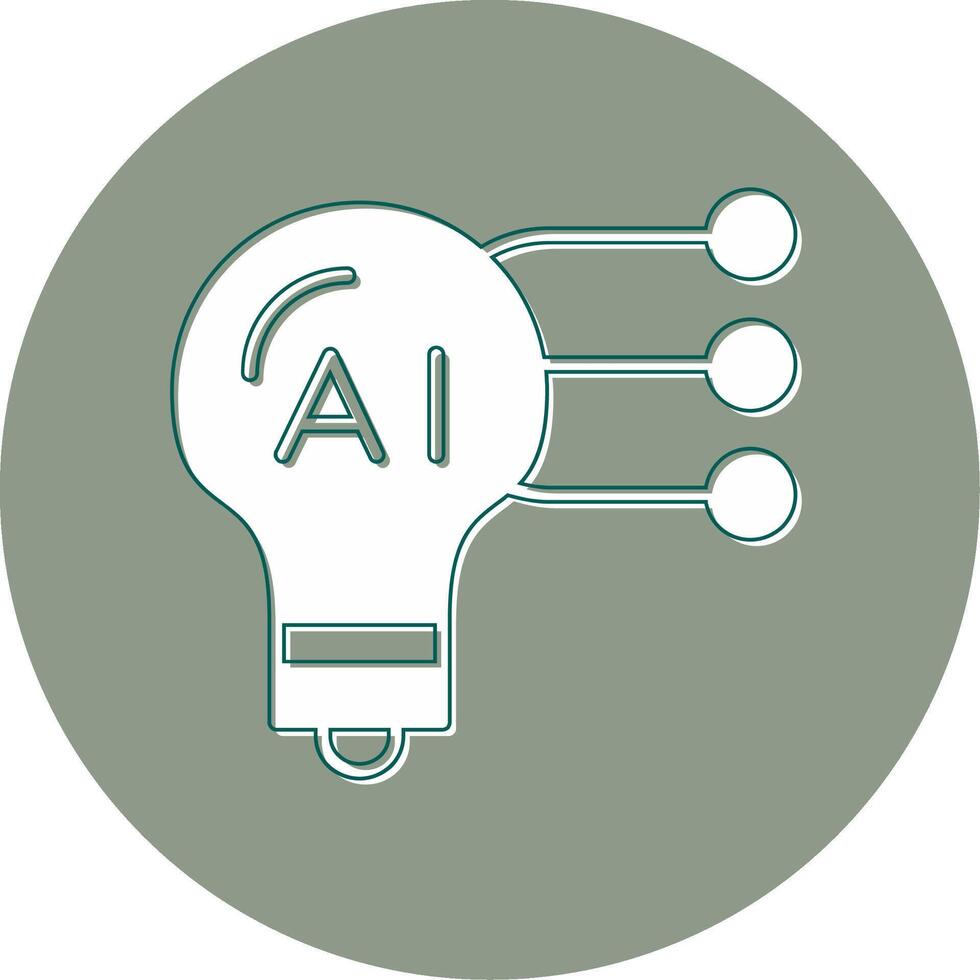 kunstmatig intelligentie- vector icoon