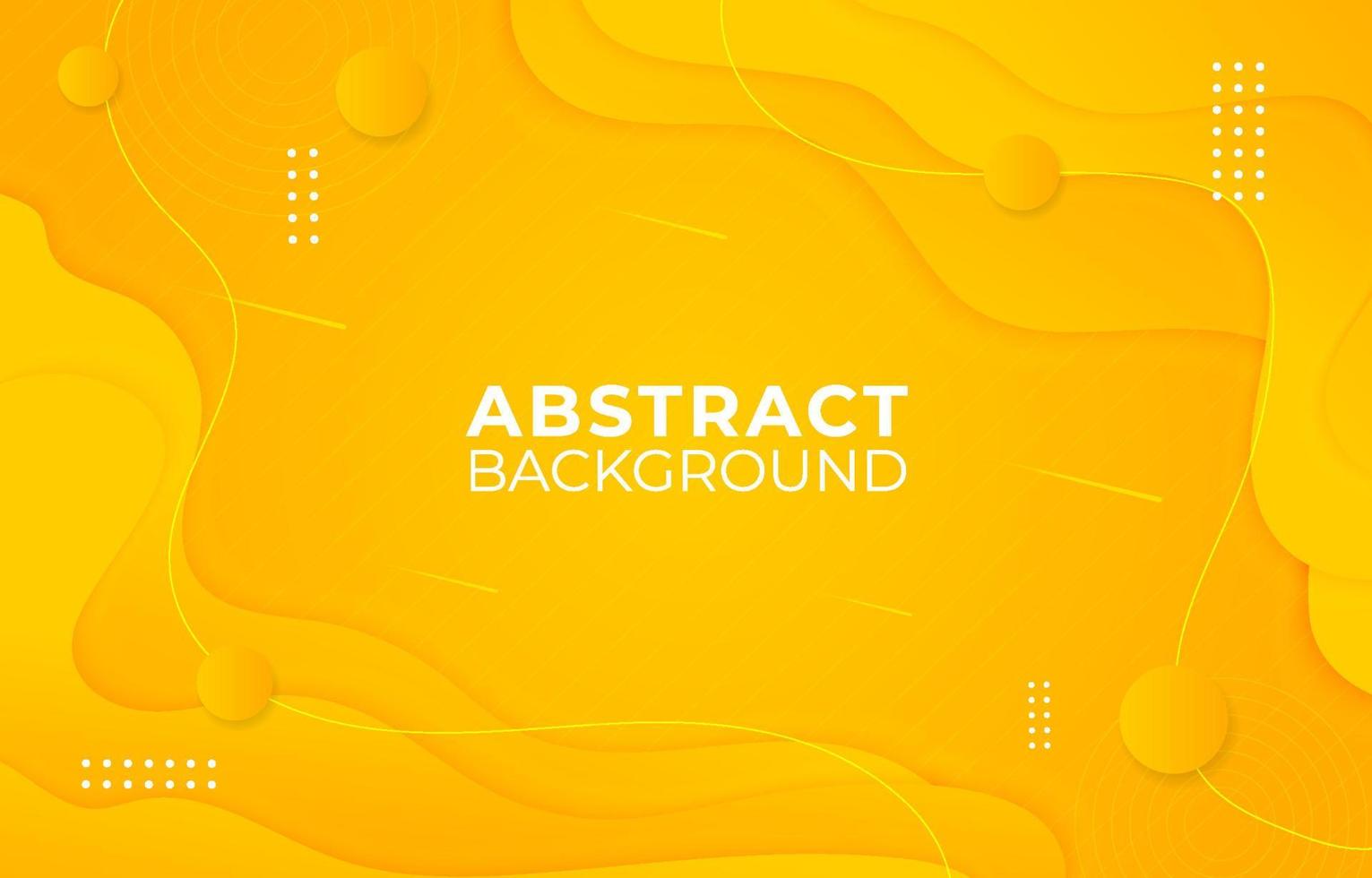 moderne achtergrond vloeistof gele abstracte vorm lijn vector