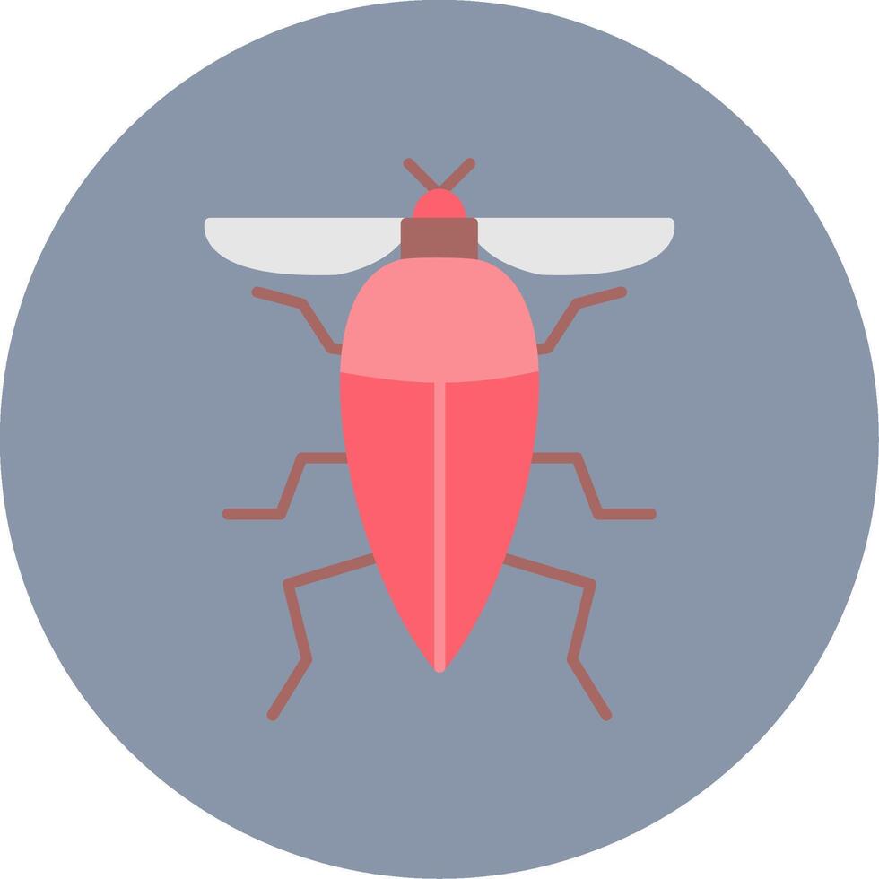 insect vlak cirkel icoon vector