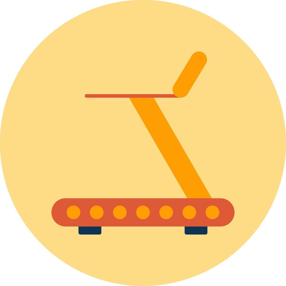 loopband vlak cirkel icoon vector