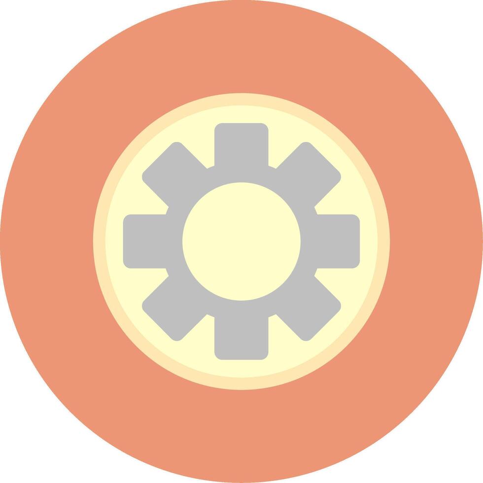 instelling vlak cirkel icoon vector