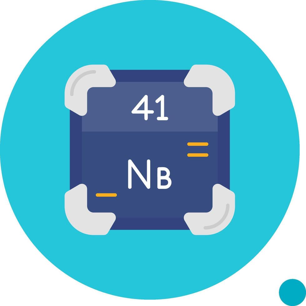 niobium lang cirkel icoon vector