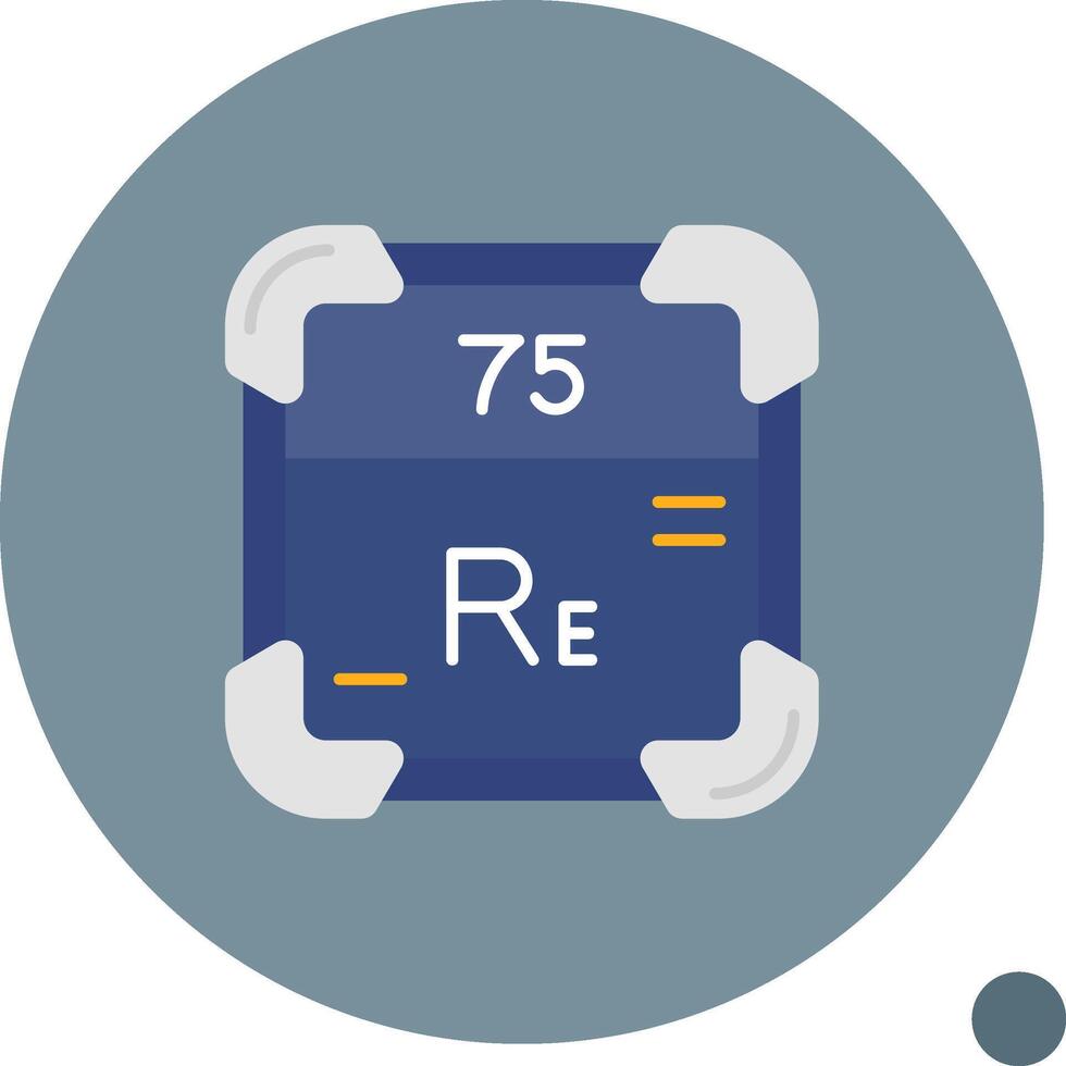 rhenium lang cirkel icoon vector