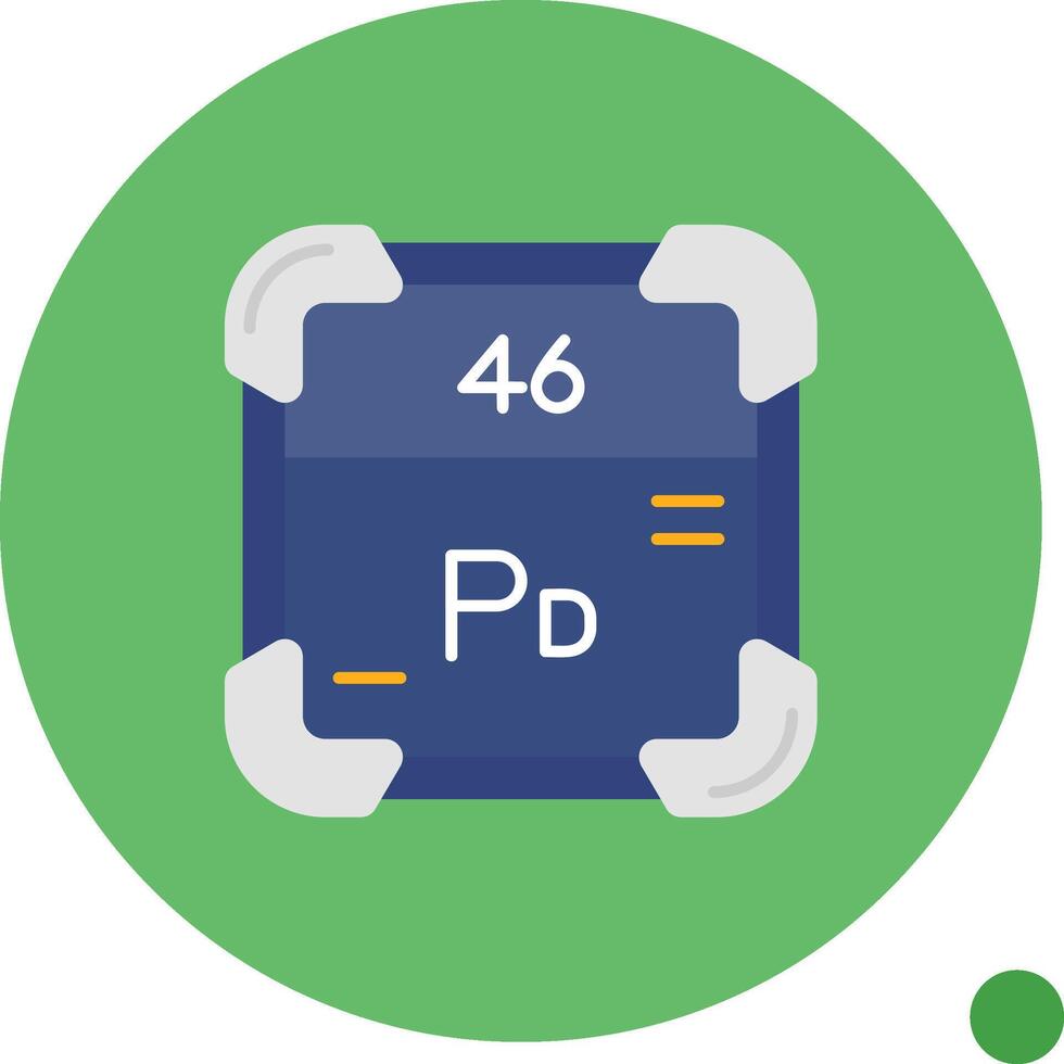 palladium lang cirkel icoon vector