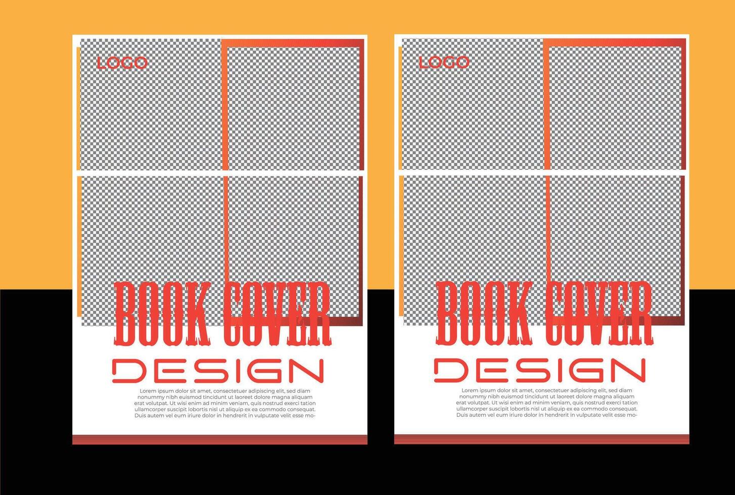 boek Hoes ontwerp wit achtergrond met beeld gemakkelijk ontwerp vector
