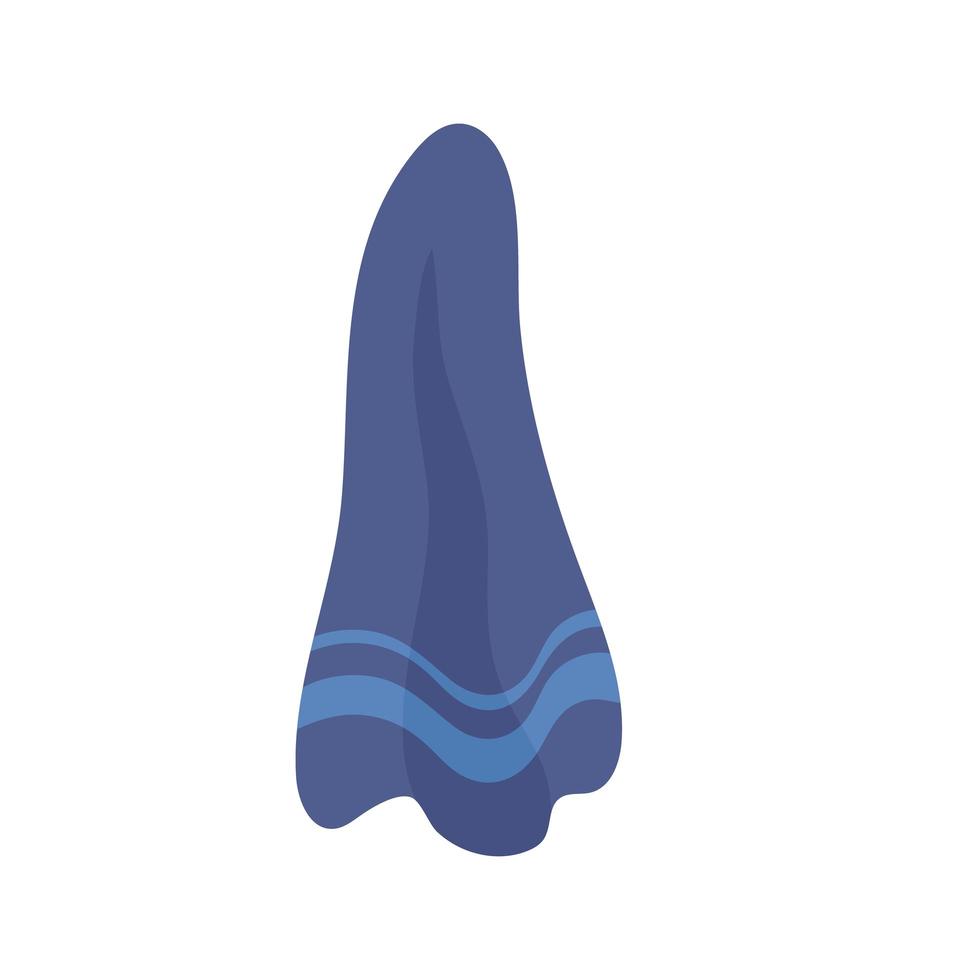 blauwe handdoek icoon vector