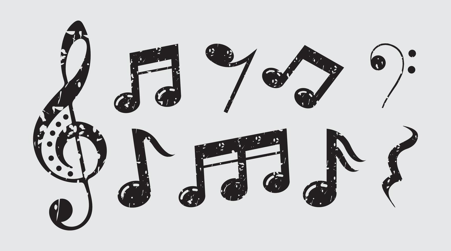 muziek- aantekeningen icoon voor web of apps vector