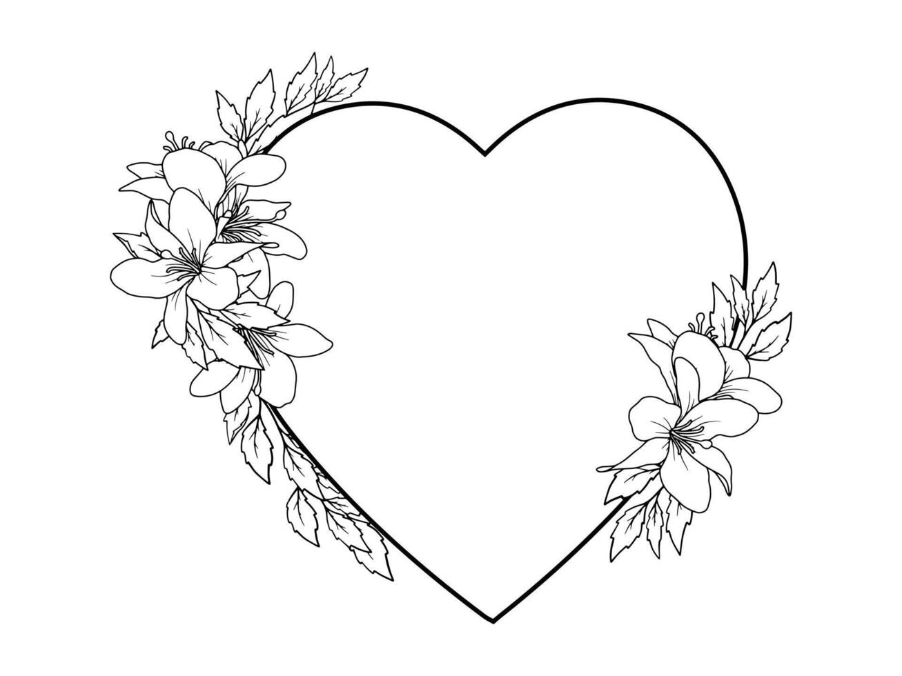 Valentijn achtergrond met ornament boeket bloem kader vector