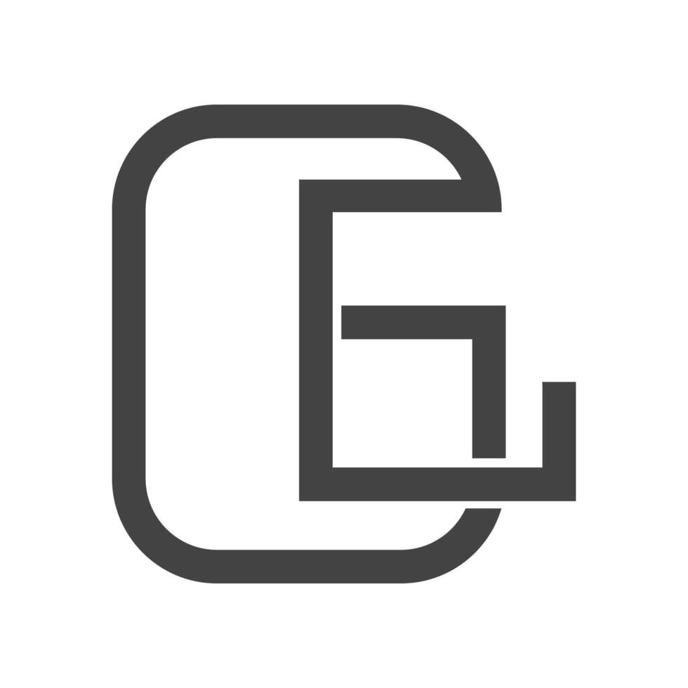 gl, lg, g en l abstract eerste monogram brief alfabet logo ontwerp vector