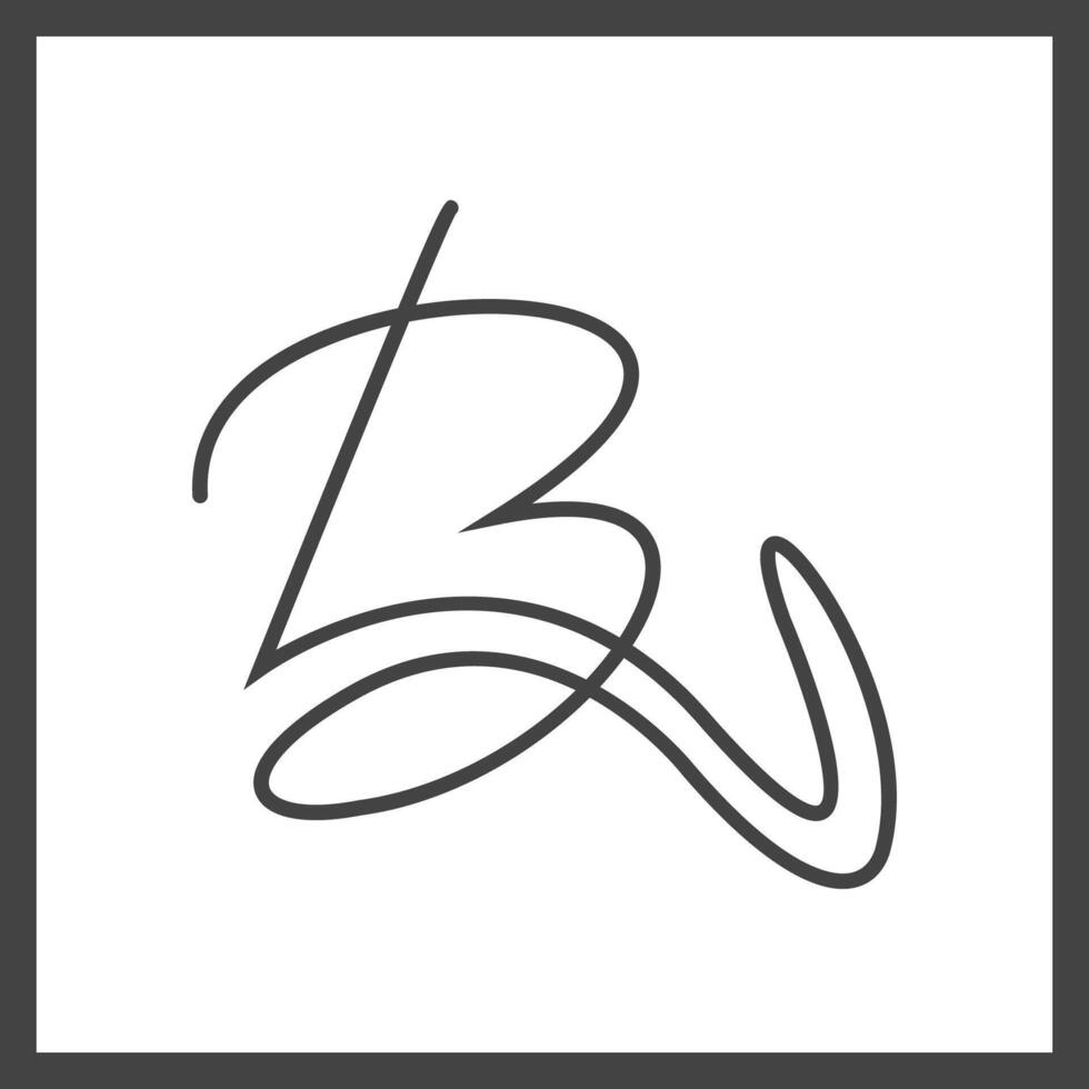 alfabet initialen logo bl, pond, b en l vector