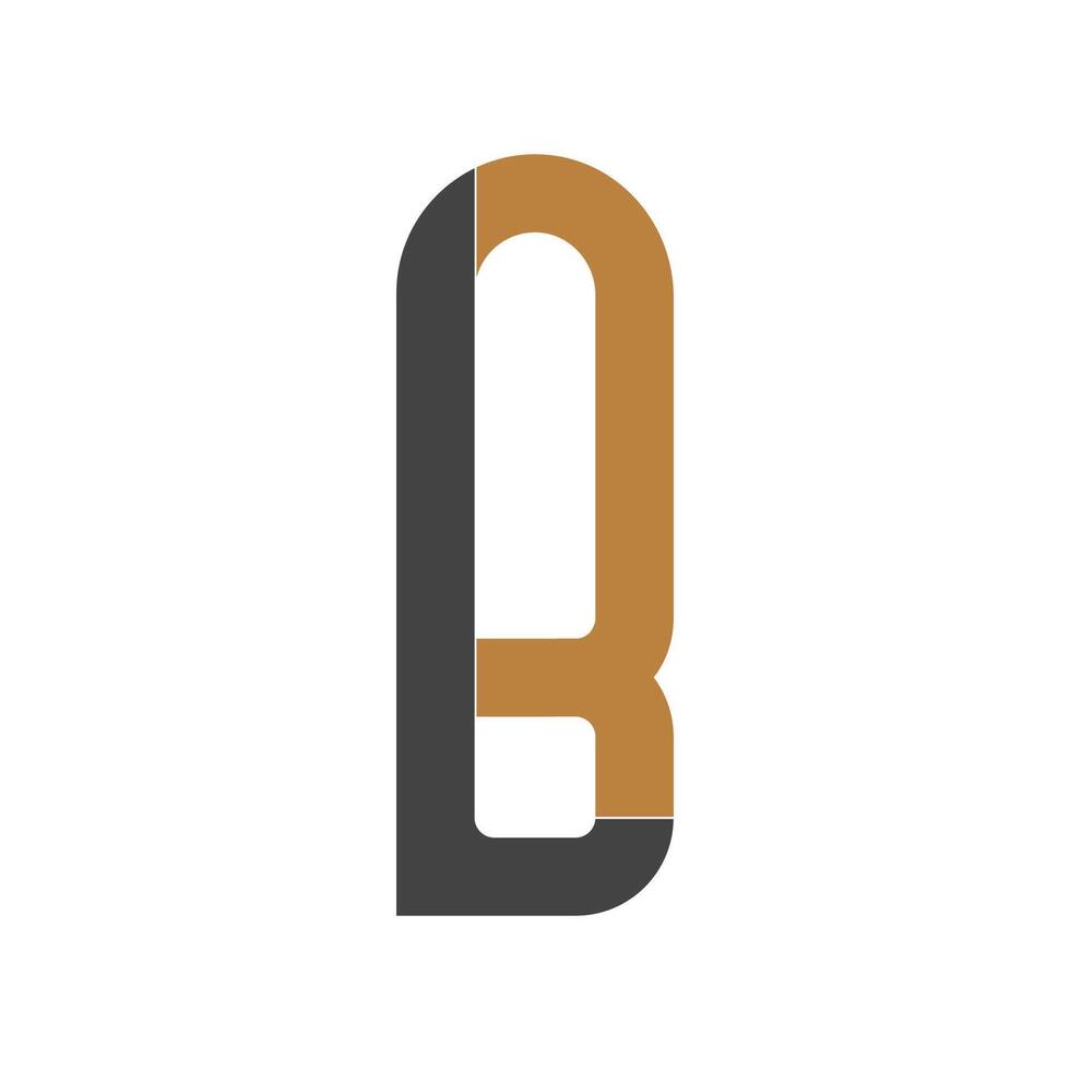 alfabet initialen logo bl, pond, b en l vector