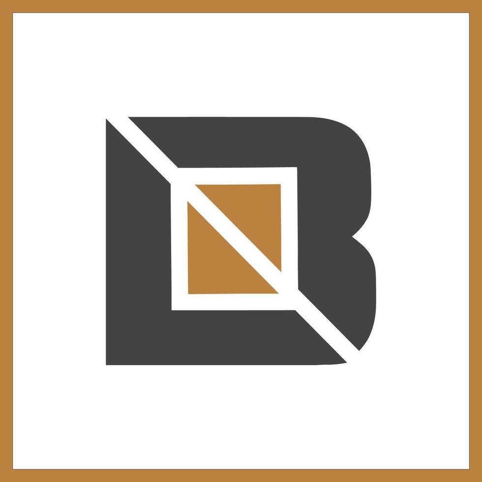 alfabet initialen logo bl, pond, b en l vector