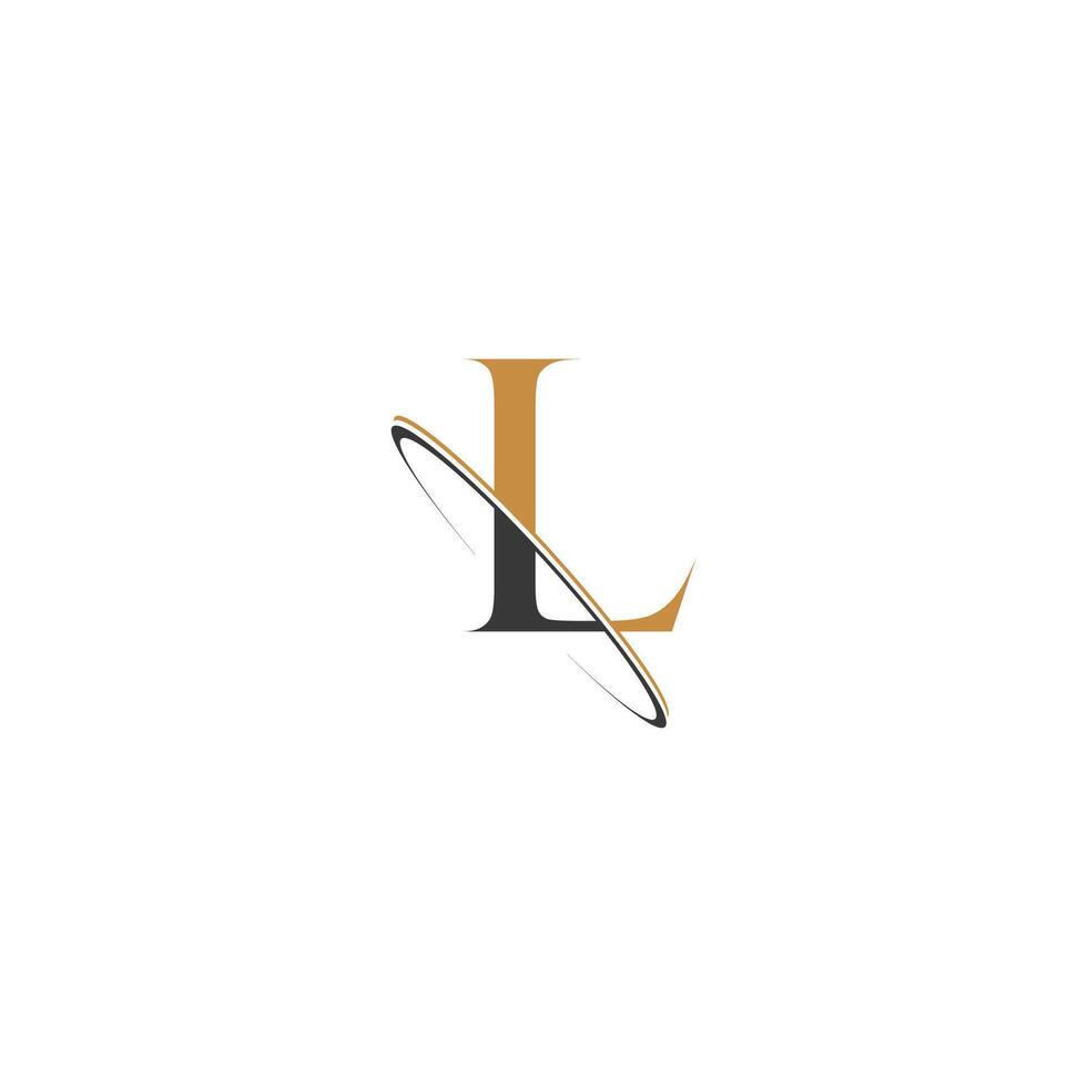 alfabet brieven initialen monogram logo ik, l vector