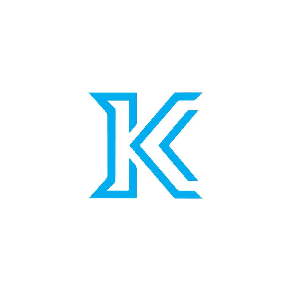 eerste letter k logo ontwerpsjabloon vector