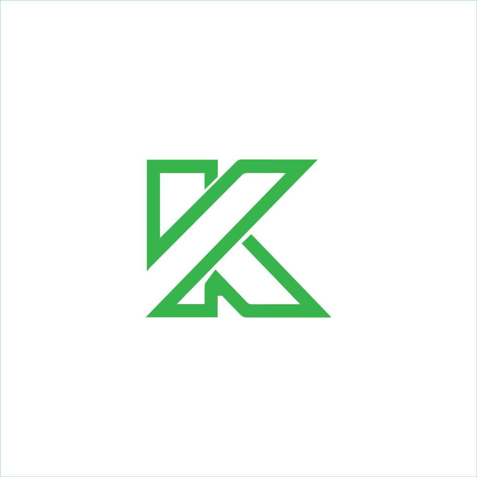 eerste letter k logo ontwerpsjabloon vector