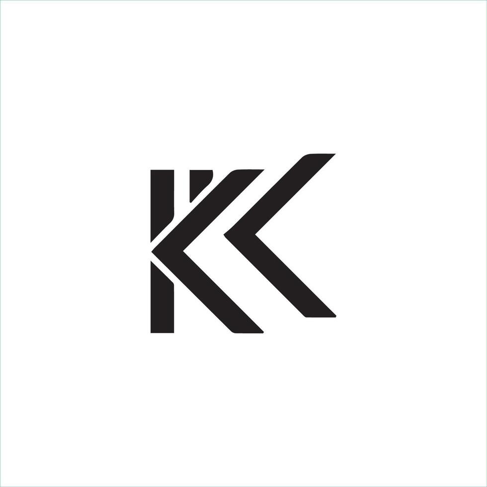 eerste letter k logo ontwerpsjabloon vector