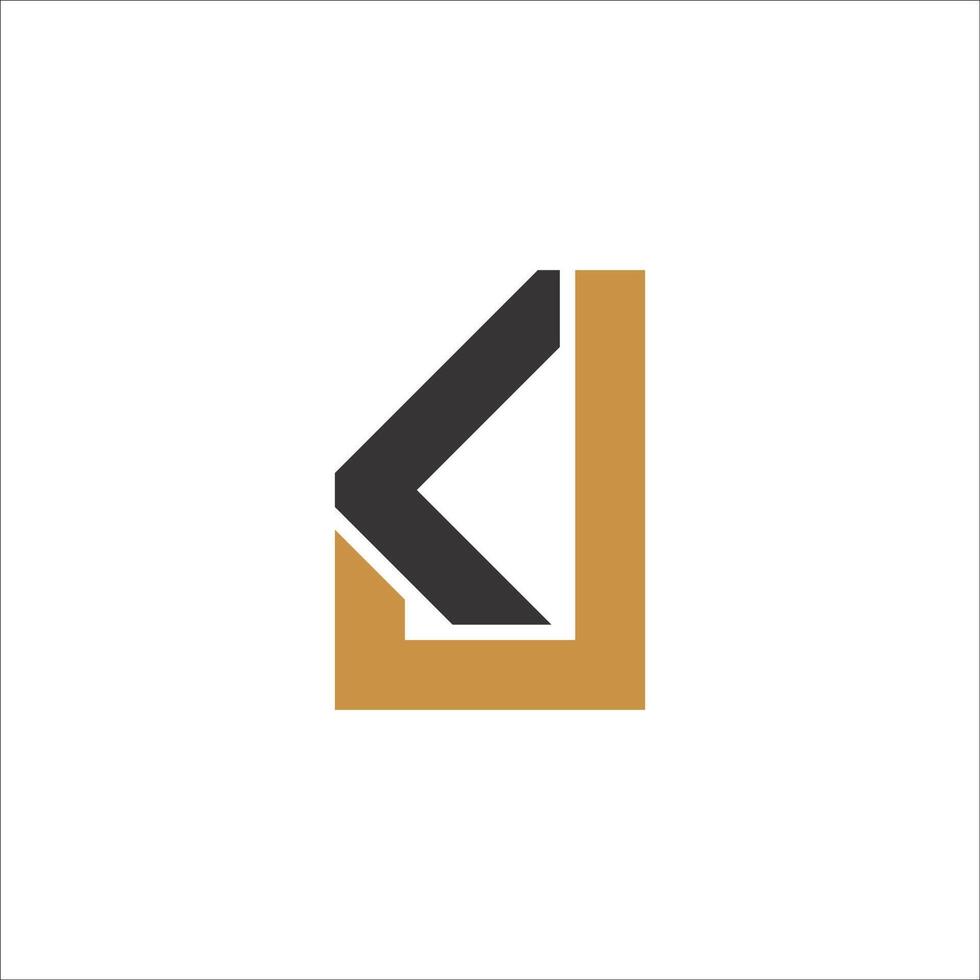 eerste brief jk logo of kj logo vector ontwerp sjabloon