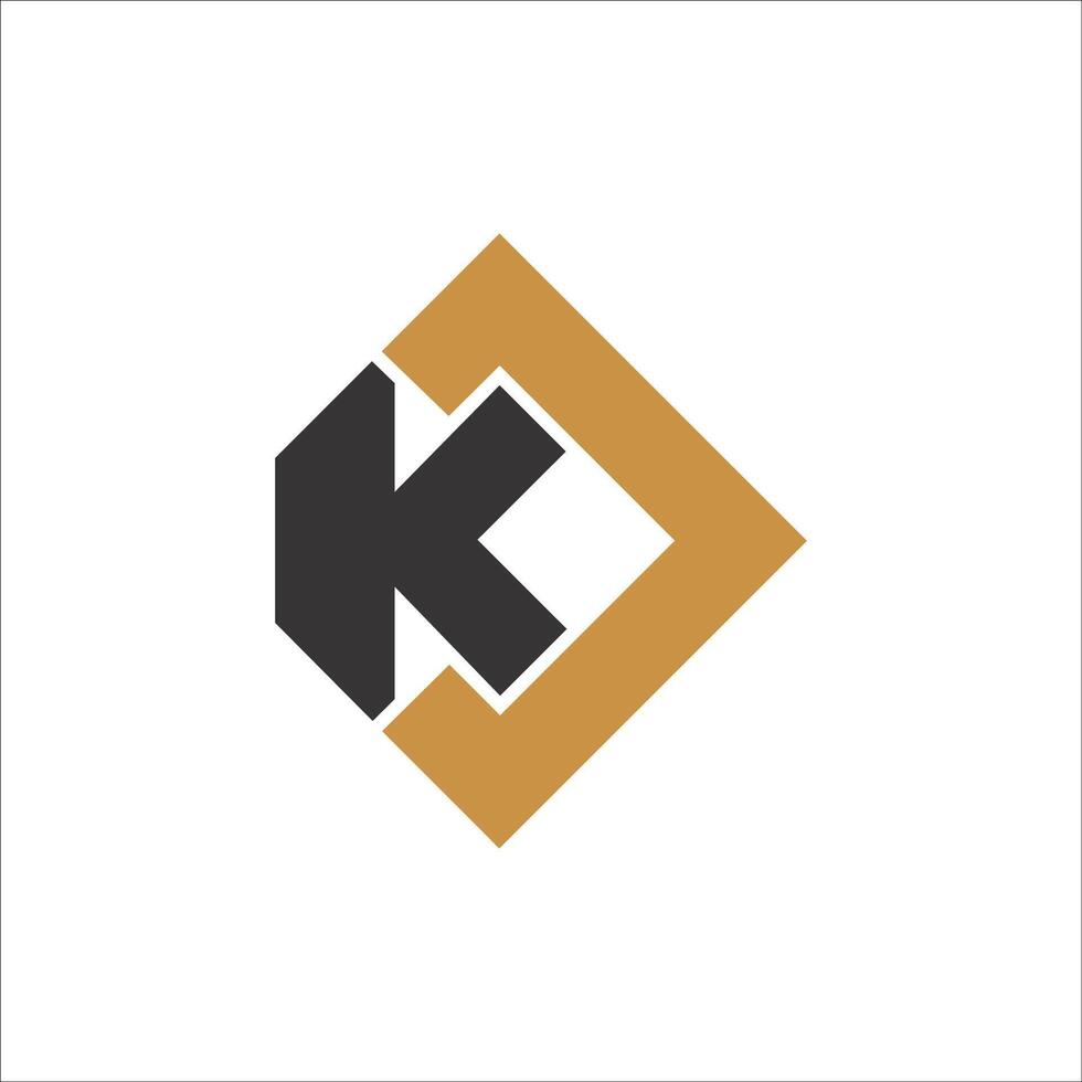 eerste brief jk logo of kj logo vector ontwerp sjabloon