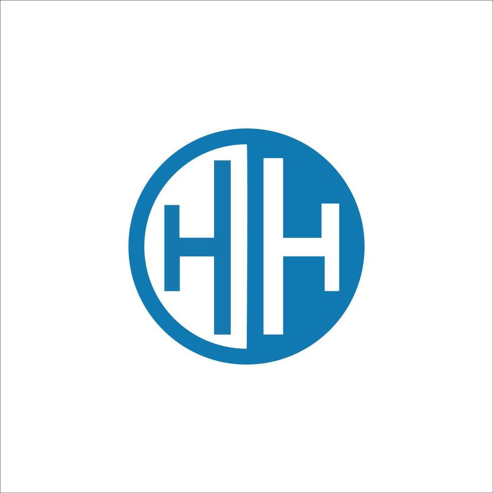 eerste brief hh logo of h logo vector ontwerp sjabloon