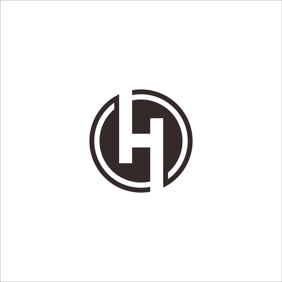 eerste brief hh logo of h logo vector ontwerp sjabloon