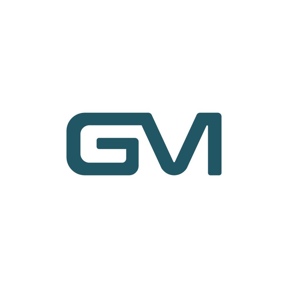 eerste brief gm of mg logo ontwerp sjabloon vector