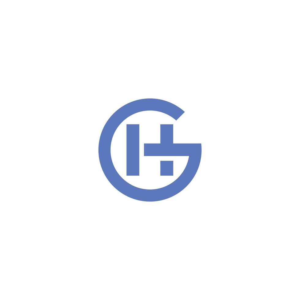 eerste brief gh of hg logo vector Sjablonen