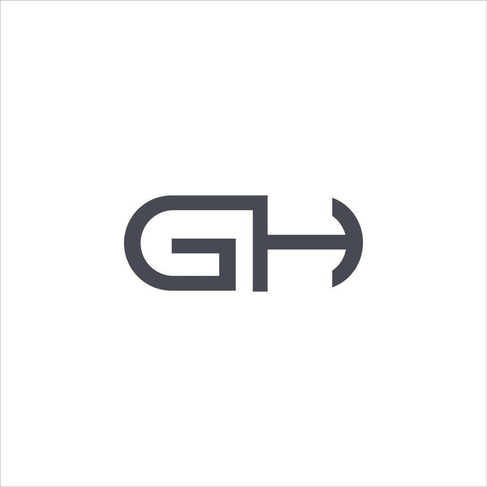 eerste brief gh of hg logo vector Sjablonen