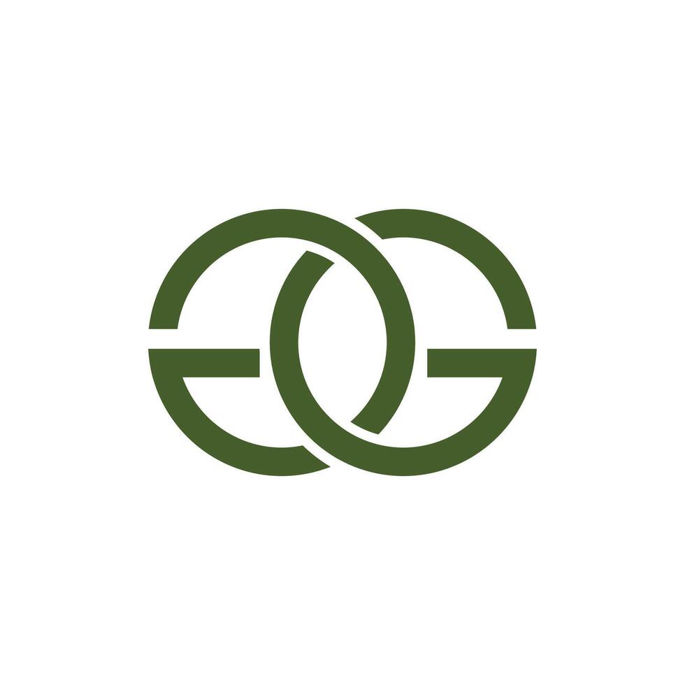 gg brief logo ontwerp . gg eerste gebaseerd alfabet icoon logo ontwerp vector