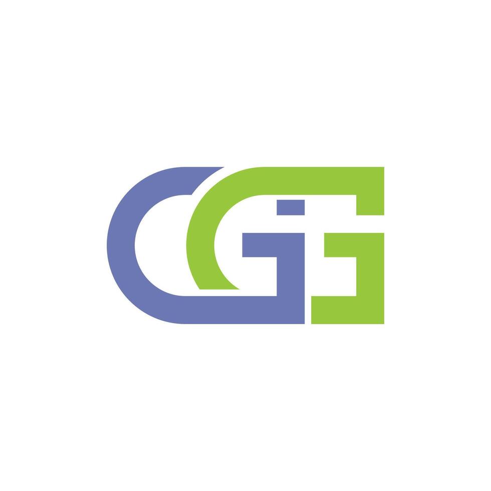 gg brief logo ontwerp . gg eerste gebaseerd alfabet icoon logo ontwerp vector