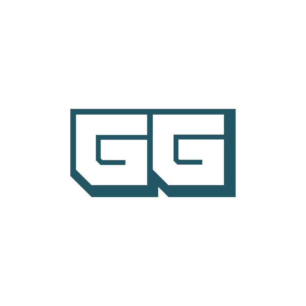 eerste brief g logo vector ontwerp.