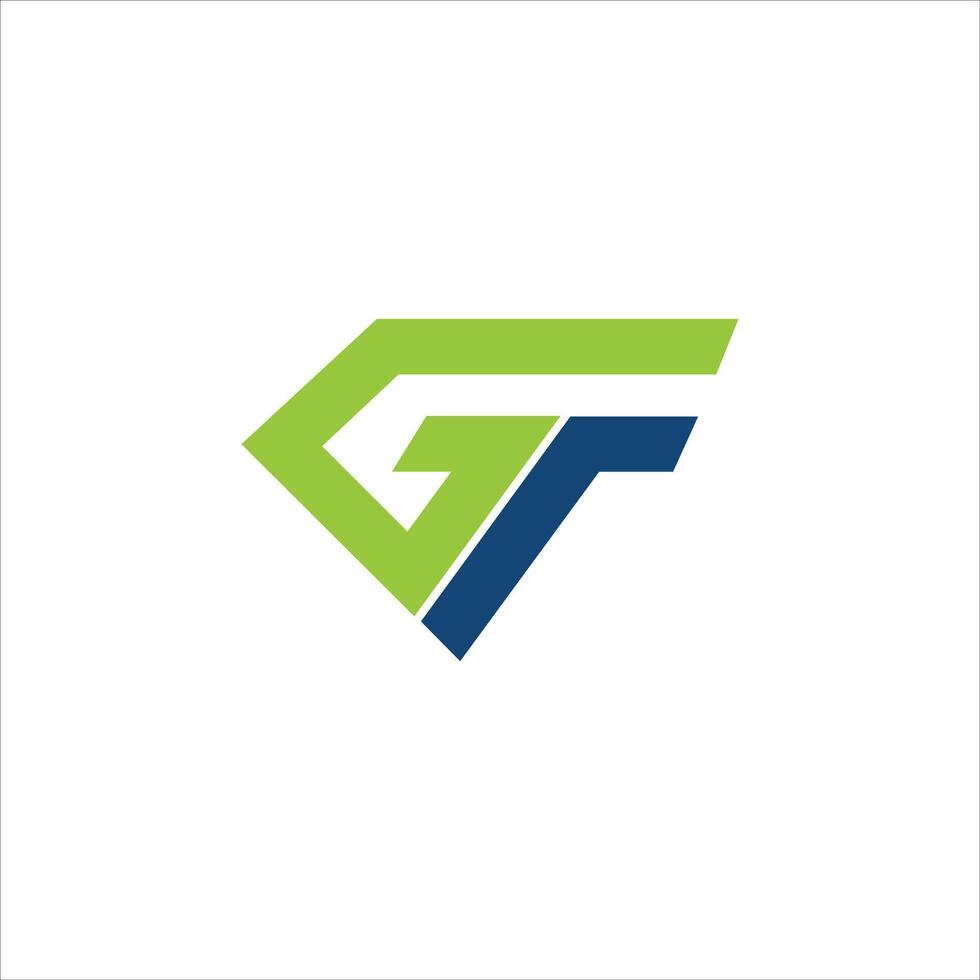 eerste brief fg logo of vriendin logo vector ontwerp sjabloon