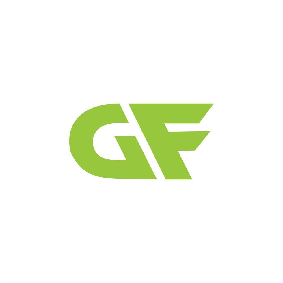 eerste brief fg logo of vriendin logo vector ontwerp sjabloon