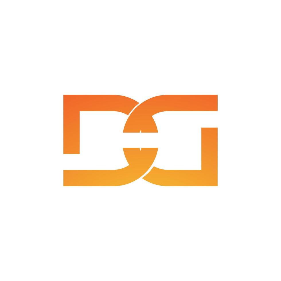 eerste brief gd of dg logo vector ontwerp sjabloon