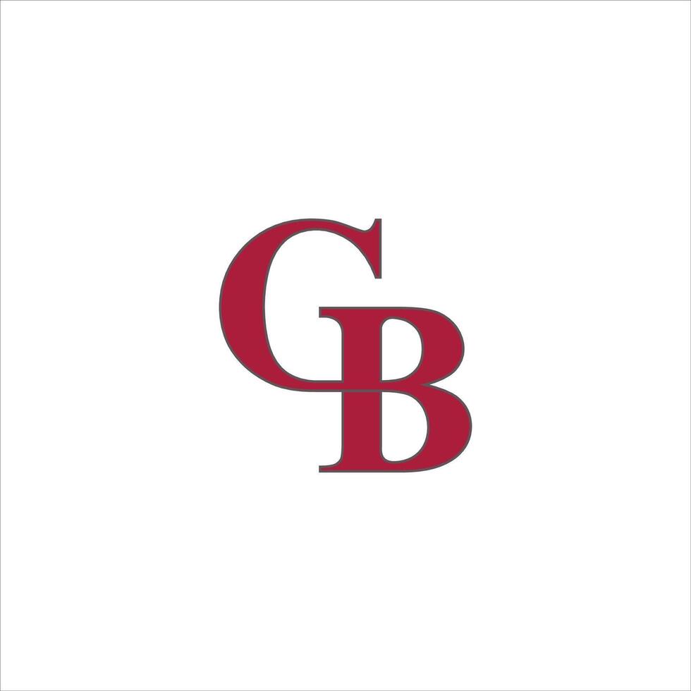eerste brief bg logo of nl logo vector ontwerp sjabloon