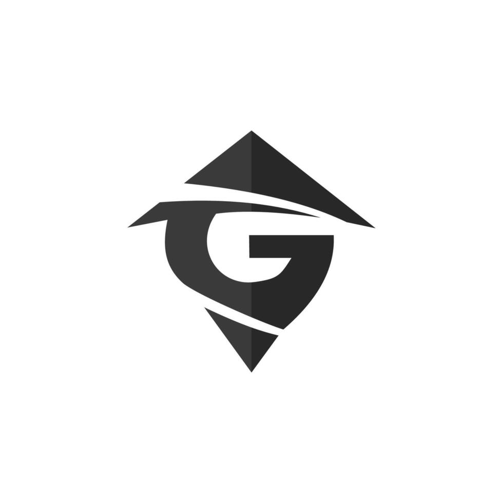 eerste brief g logo vector ontwerp