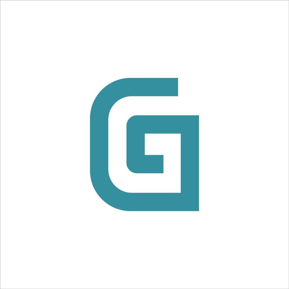 eerste brief g logo vector ontwerp